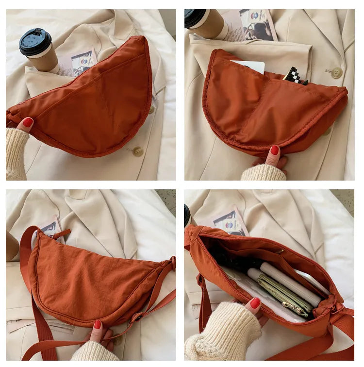 Nylon Hobos Crossbody Bag