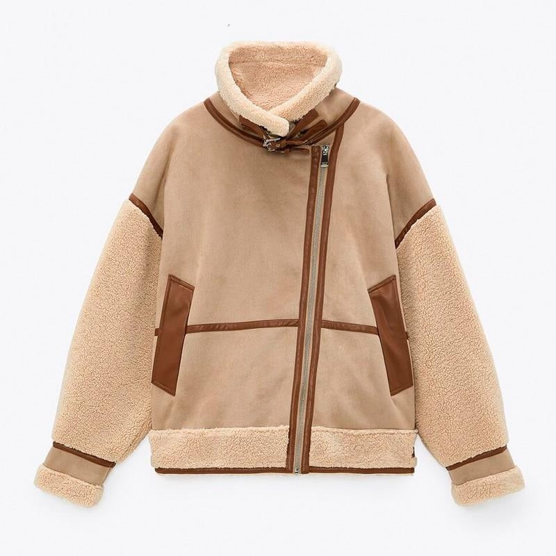 Vintage Patchwork Suede Jacket