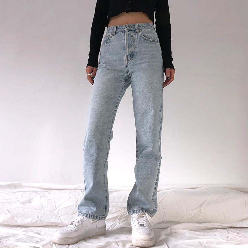 High Waist Loose Comfortable Jeans For Women