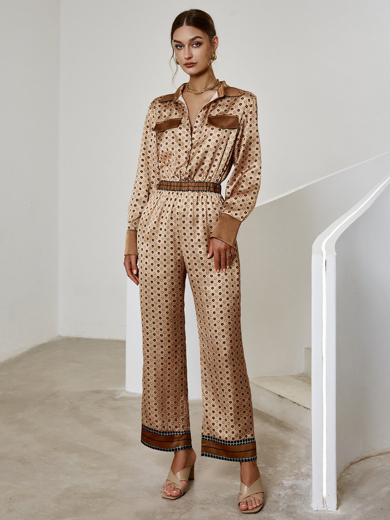 Monroe Silk Satin Jumpsuit
