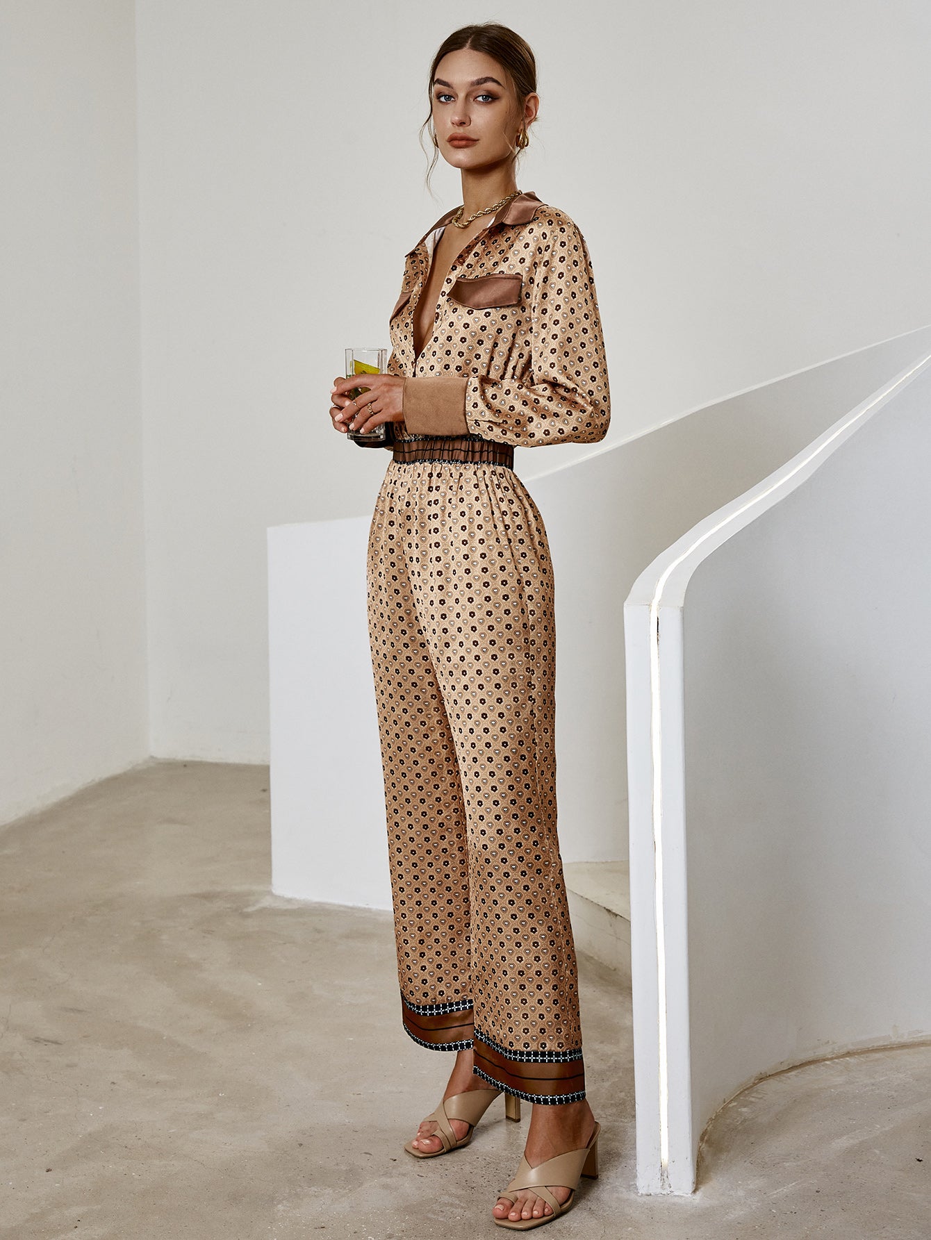 Monroe Silk Satin Jumpsuit