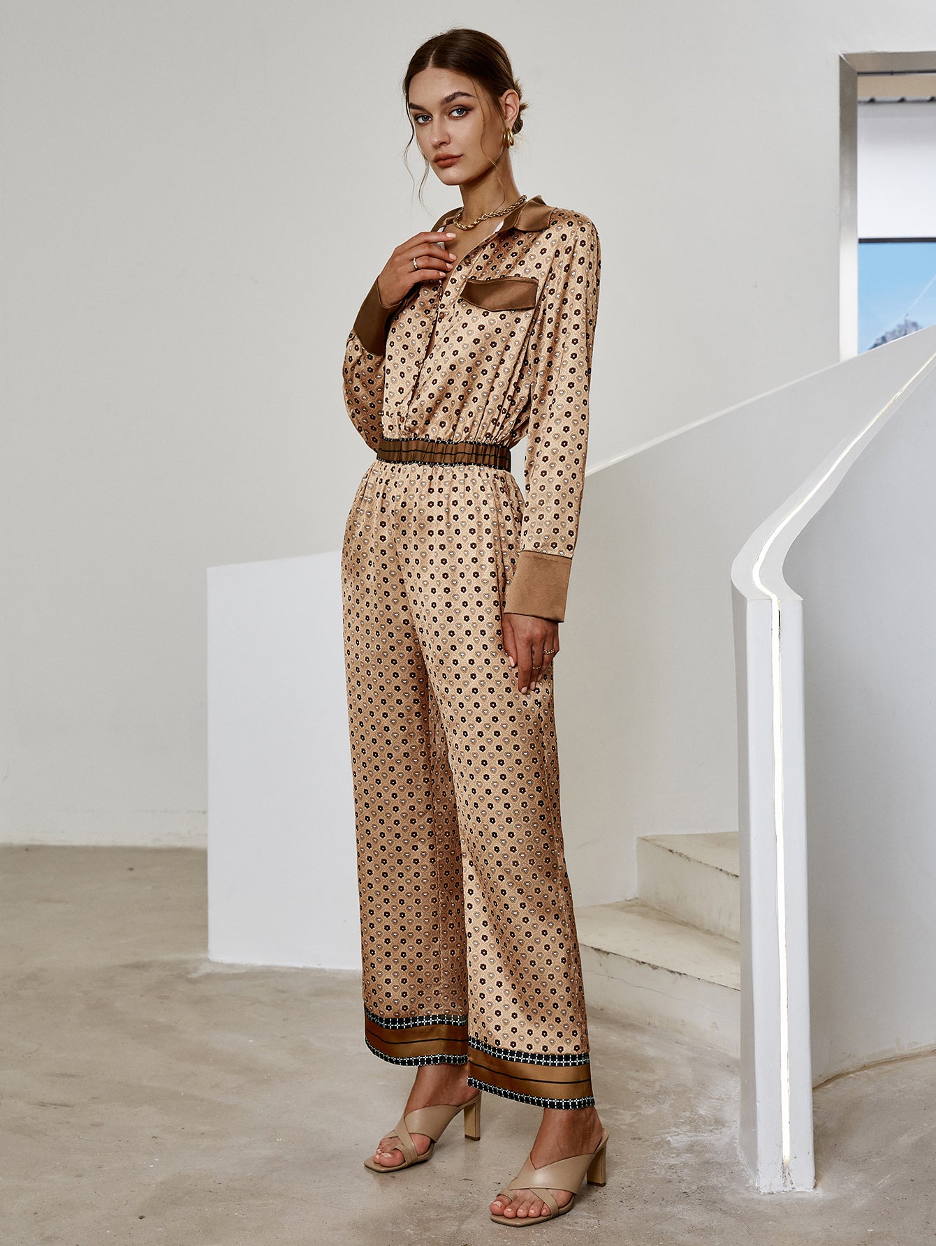 Monroe Silk Satin Jumpsuit