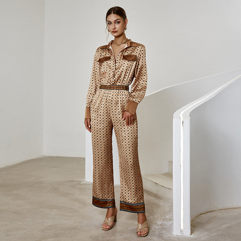 Monroe Silk Satin Jumpsuit