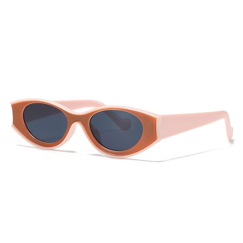 Cat Eye Two-Color Frame Sunglasses