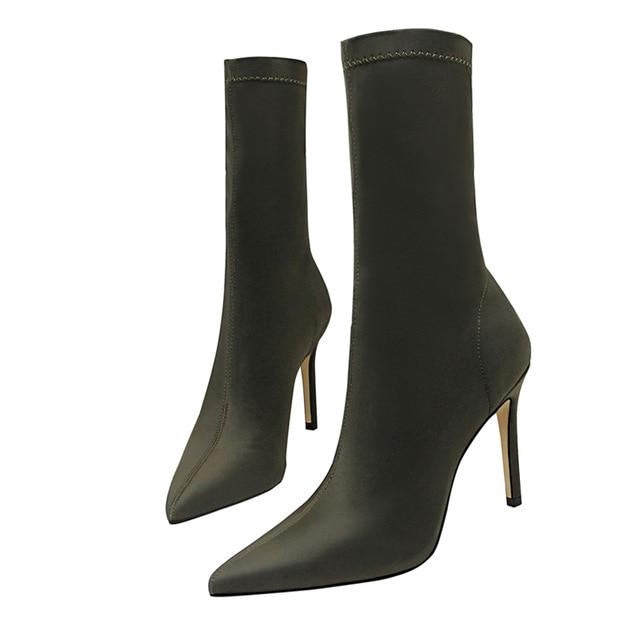 Elastic Ankle Boots