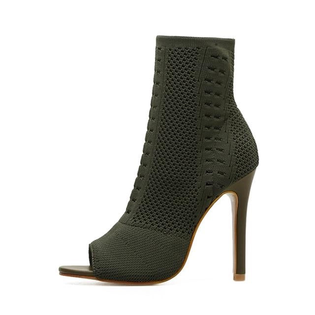 Breathable Open Toe Short Boots