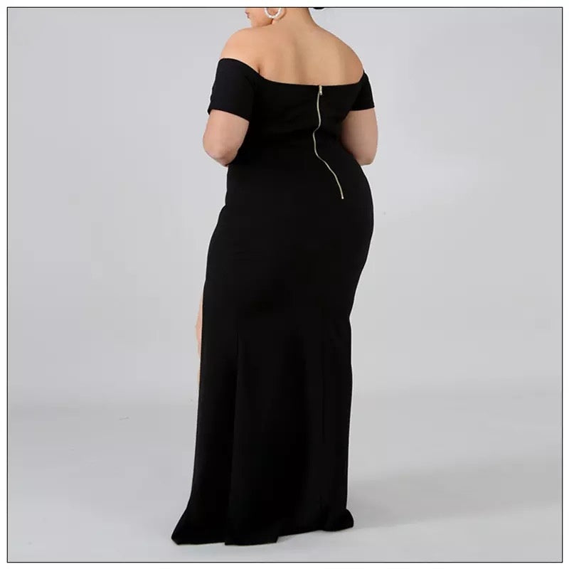 Elegant Off Shoulder Maxi Dress