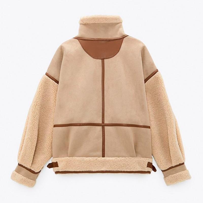 Vintage Patchwork Suede Jacket