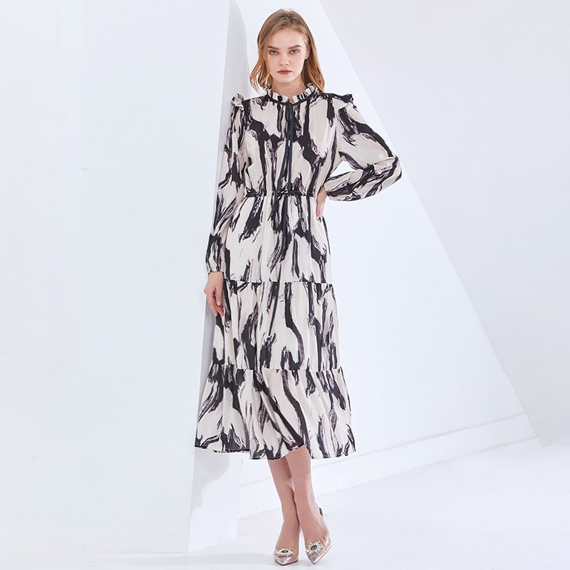 Print Vintage Dress