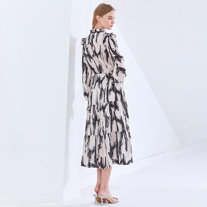 Print Vintage Dress