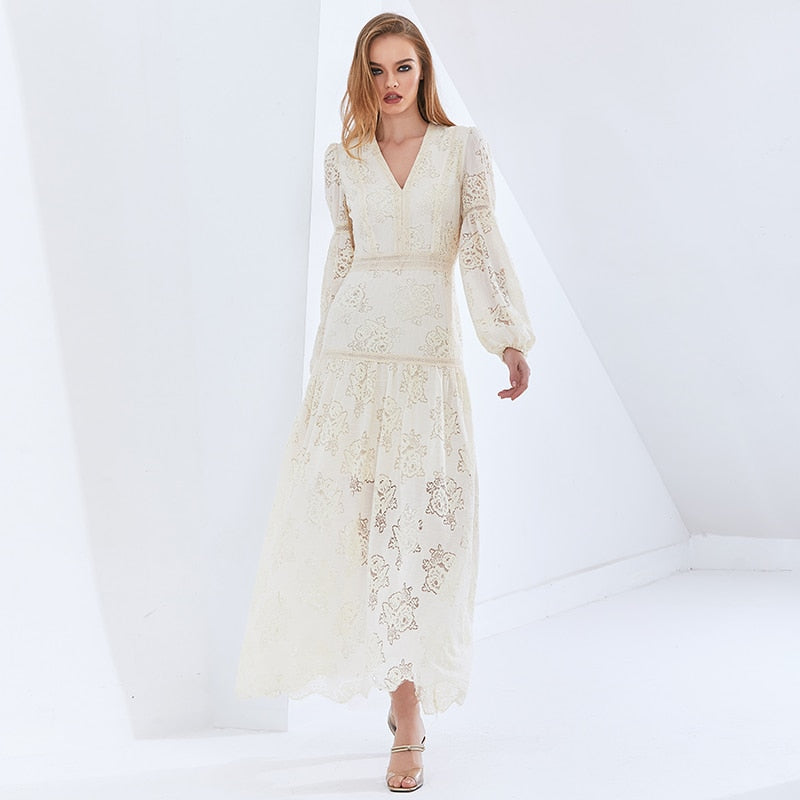 Vintage Patchwork Lace Dress
