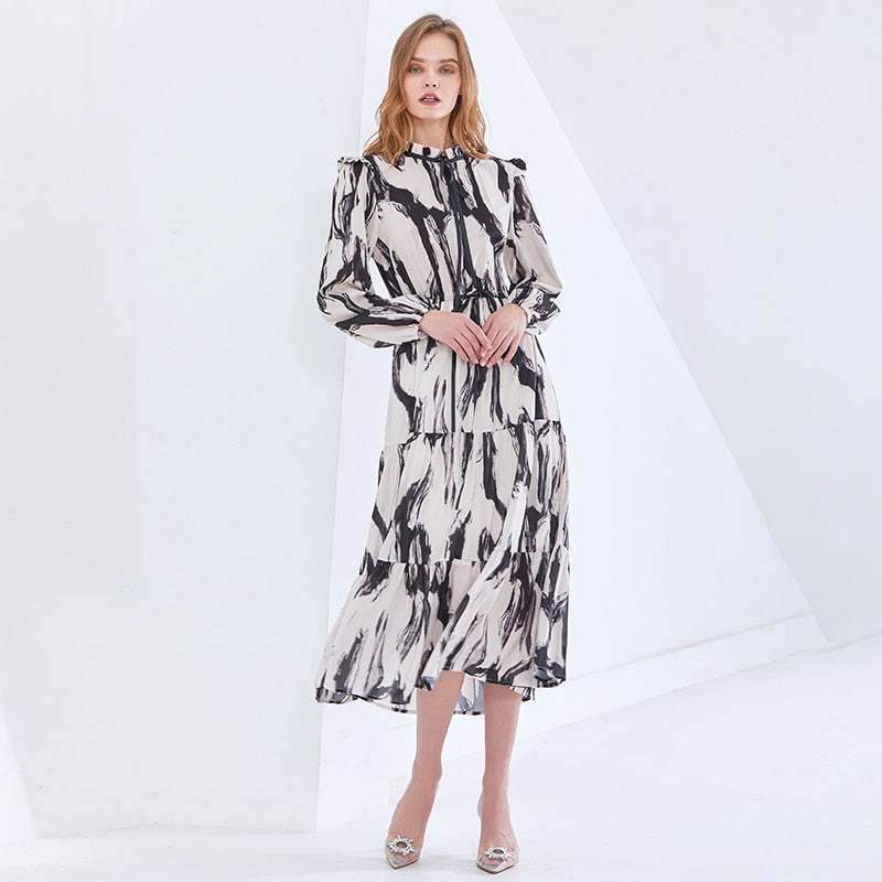 Print Vintage Dress