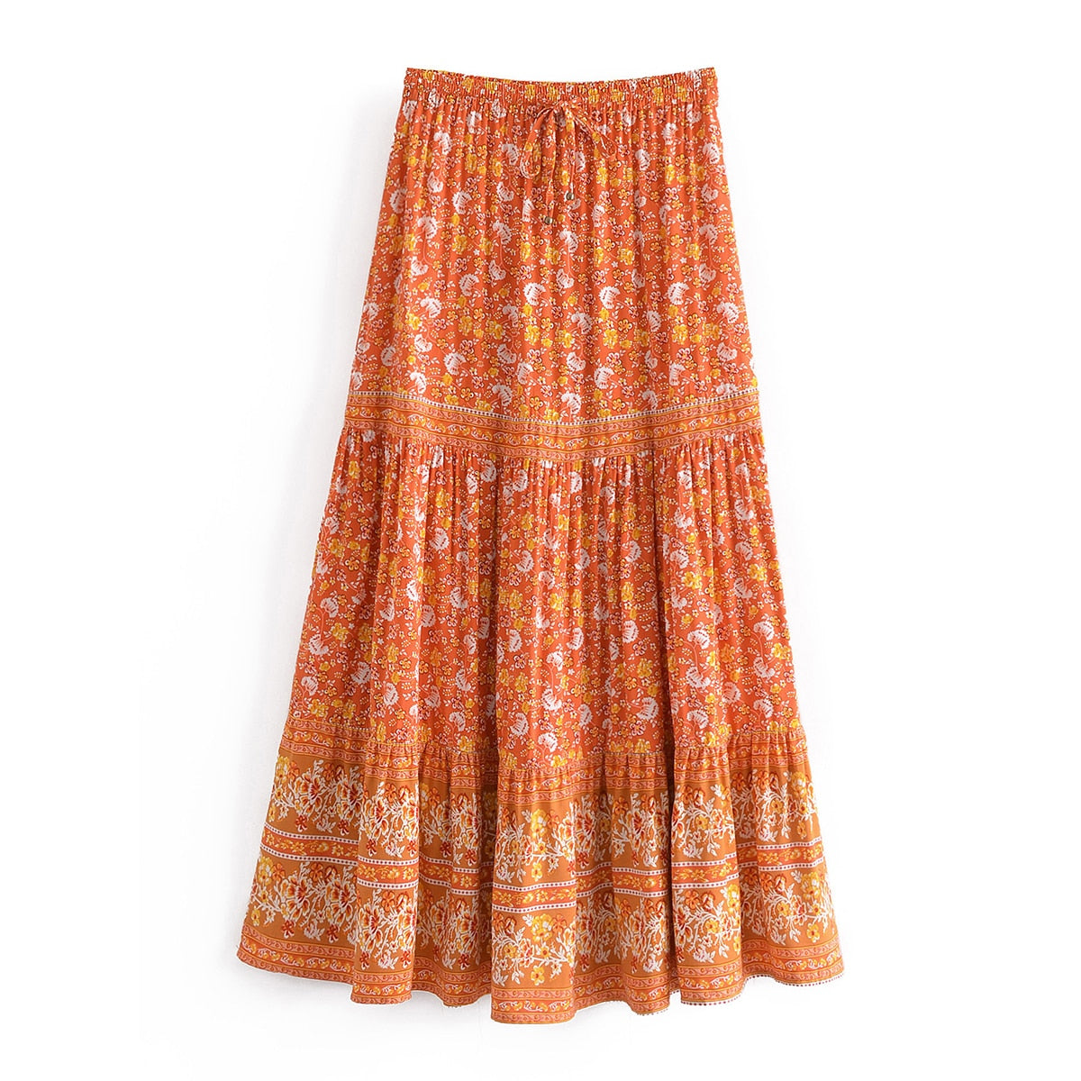Angel Printed Maxi Skirt