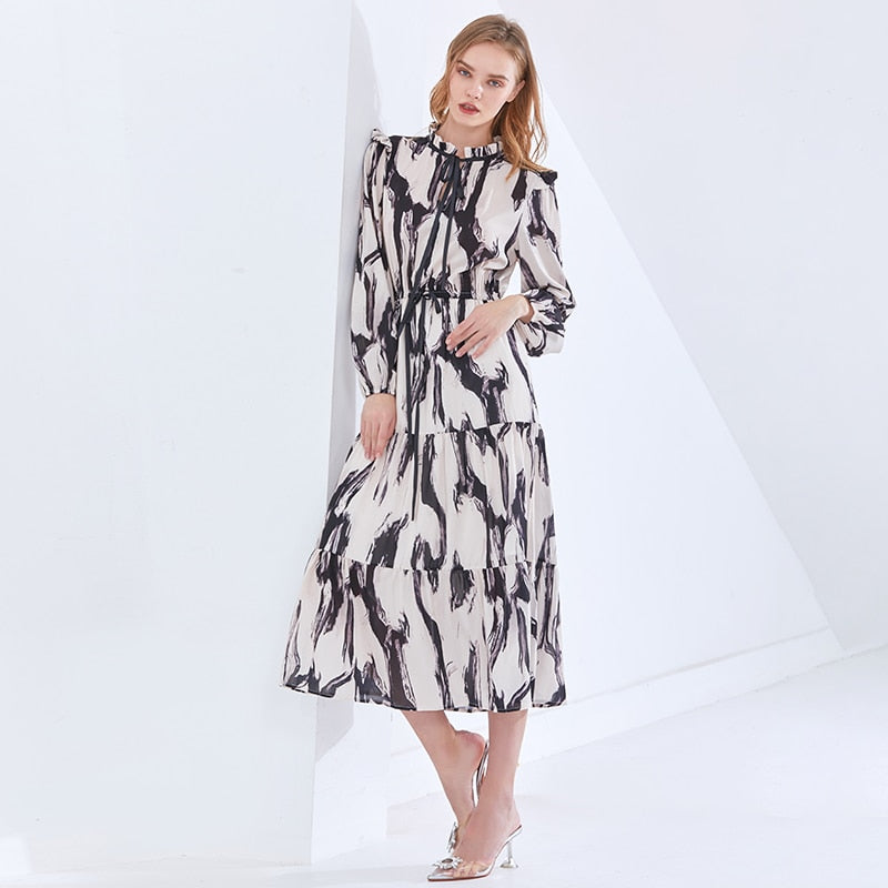 Print Vintage Dress