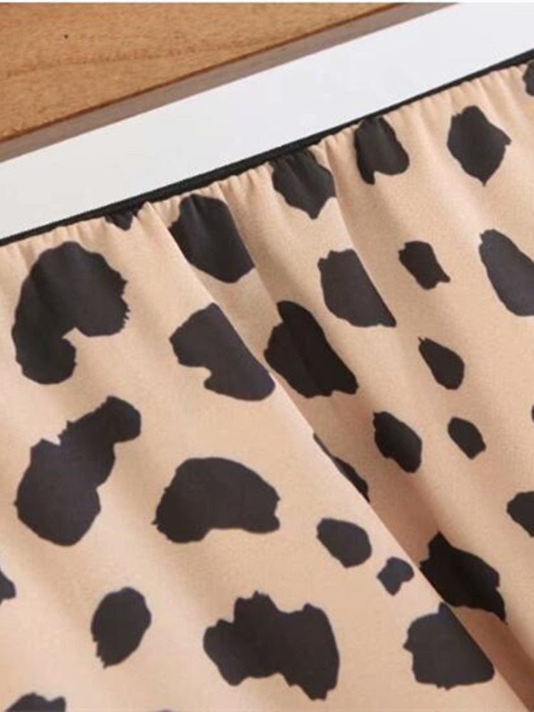High waist Leopard Print skirt