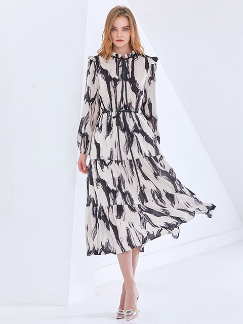 Print Vintage Dress