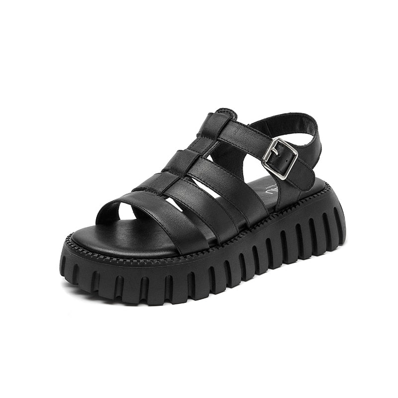 Genuine leather Platform Sandals