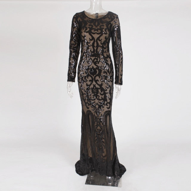 Sequined Evening Dress