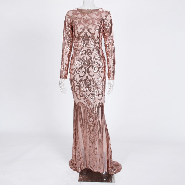 Sequined Evening Dress
