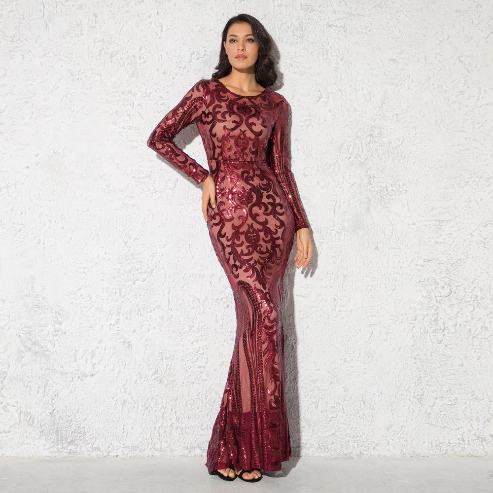 Sequined Evening Dress