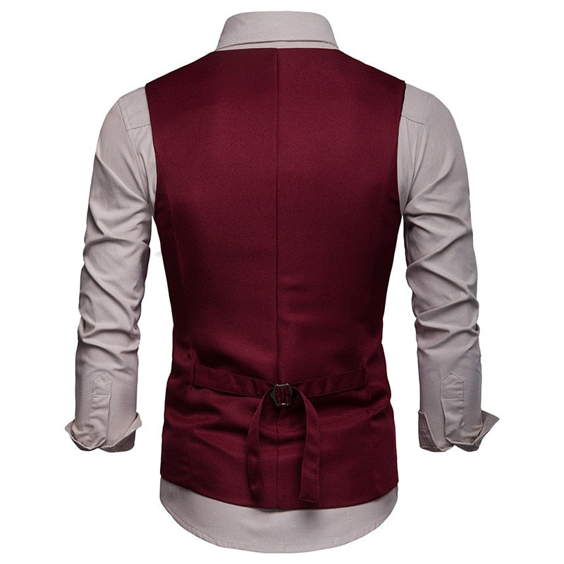 Slim Fit Single Breasted Suit Vest
