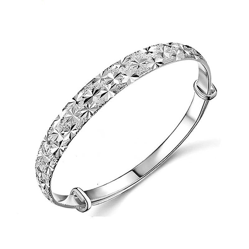 Sterling Silver Star Patterned Bracelet