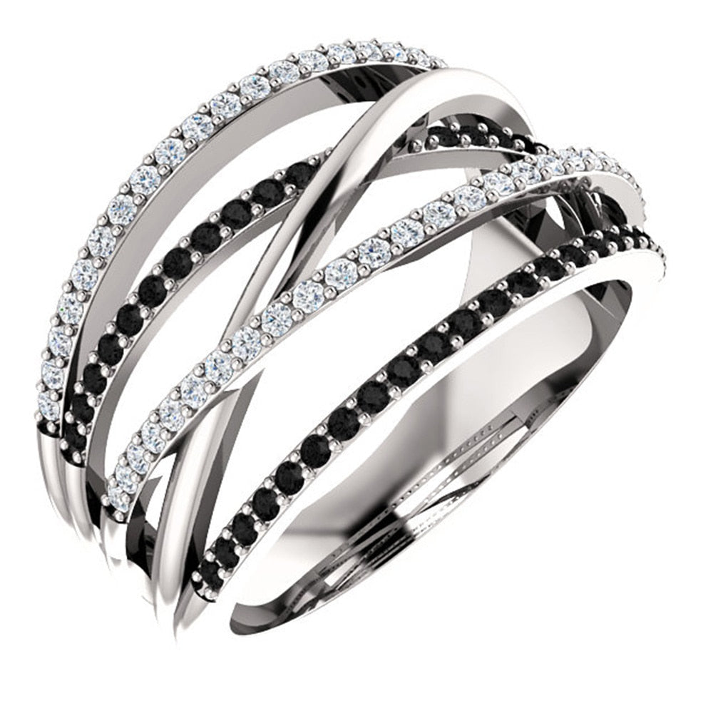 Ethnic Style Micro Paved Stones Ring