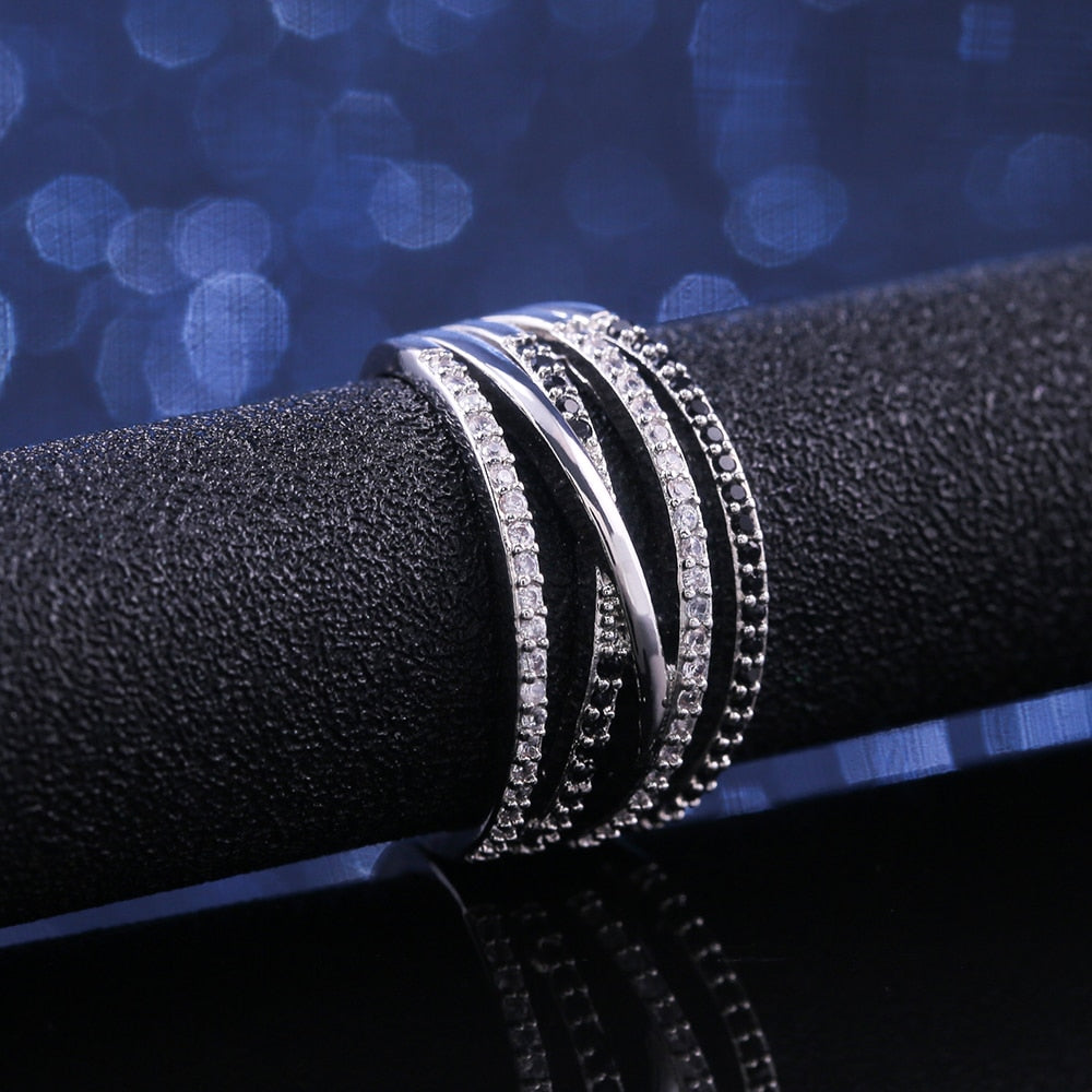 Ethnic Style Micro Paved Stones Ring