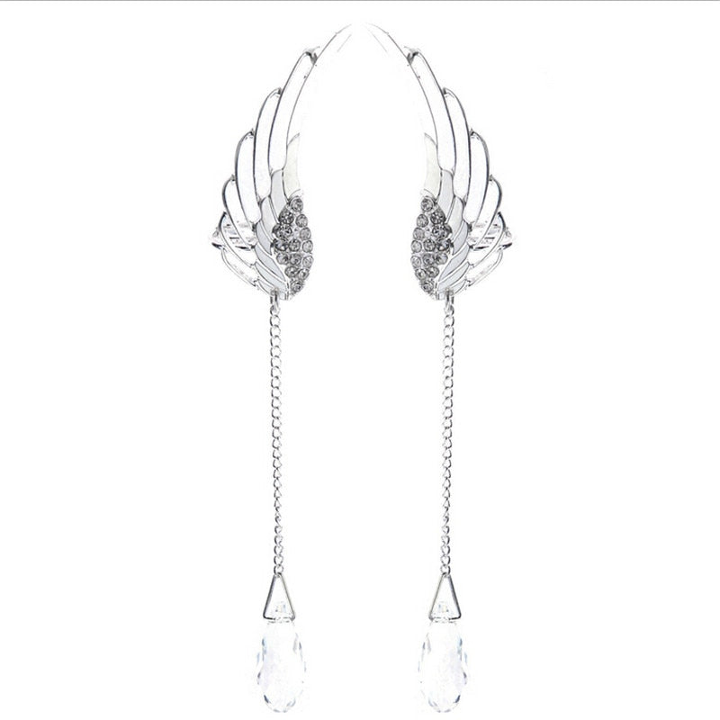 Angel Wing Tear Drop Earrings