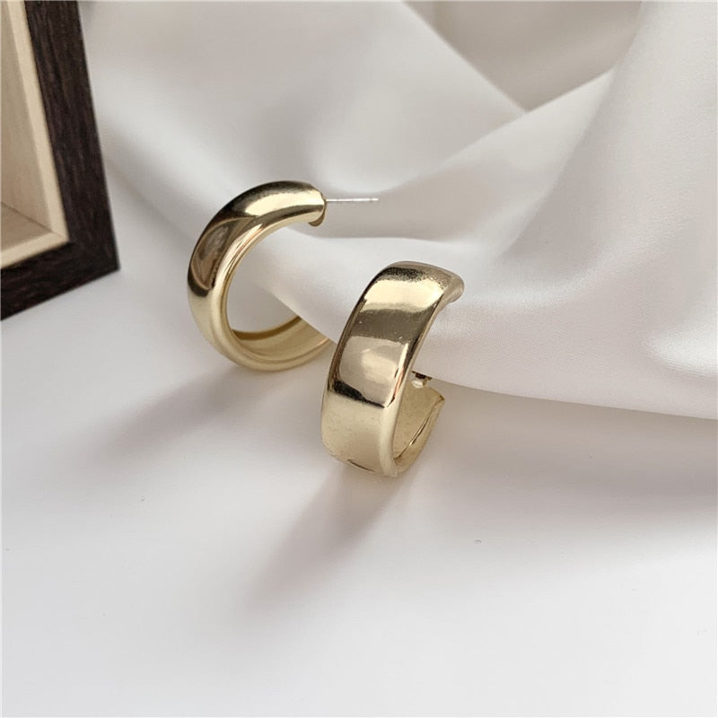 Geometric Round Big Earrings for Women