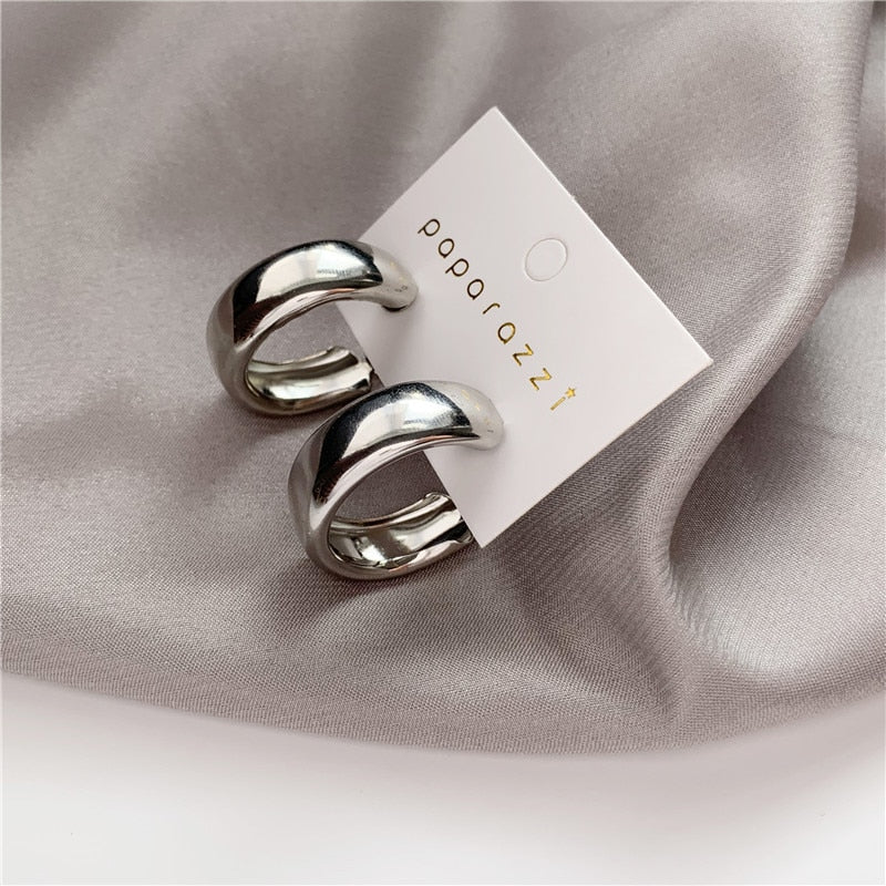 Geometric Round Big Earrings for Women