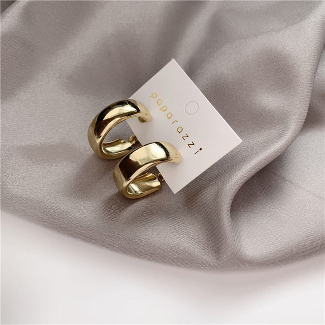 Geometric Round Big Earrings for Women
