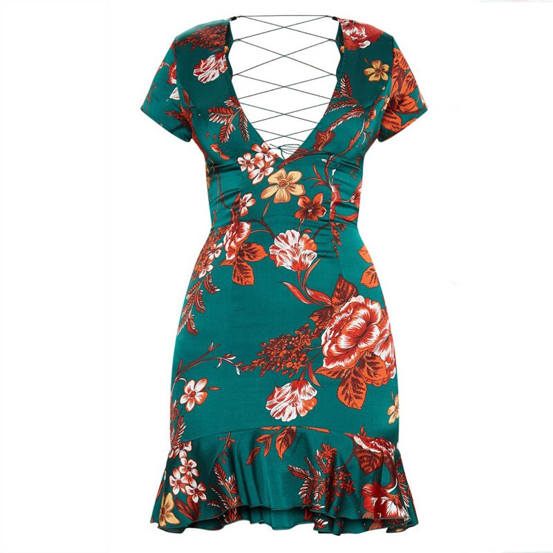 Criss Cross Mini  Dress