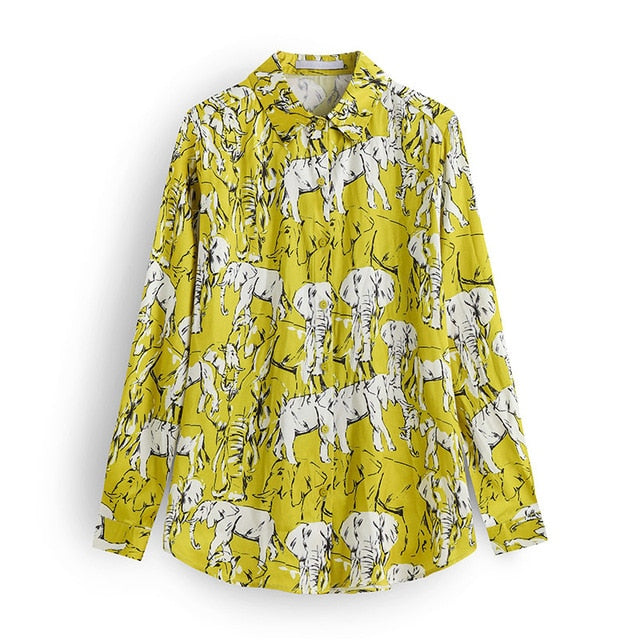Women's Leopard Print Blouse