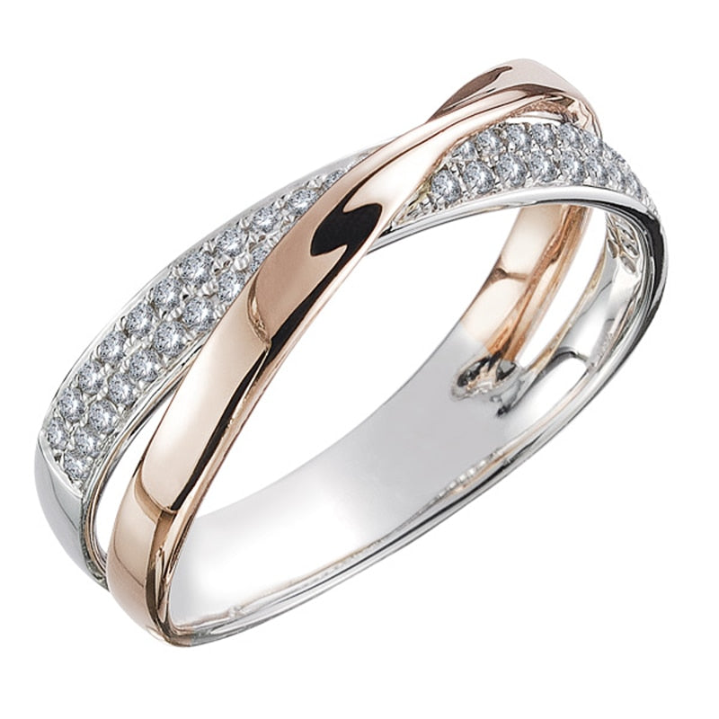 Trendy X Shape Cross Ring