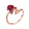 Red Rose Re-sizable Finger Ring