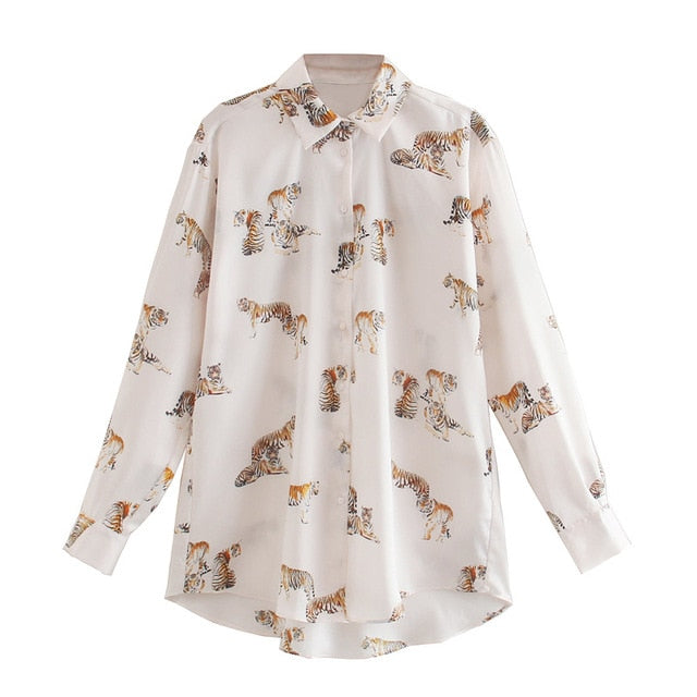 Women's Leopard Print Blouse