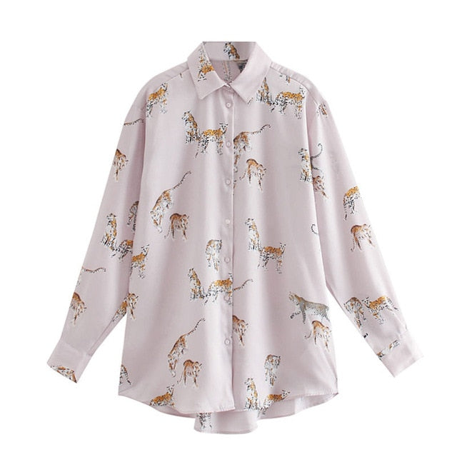 Women's Leopard Print Blouse