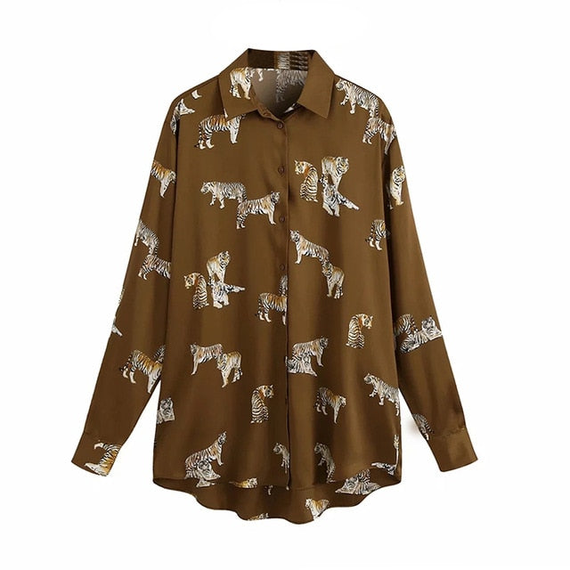 Women's Leopard Print Blouse
