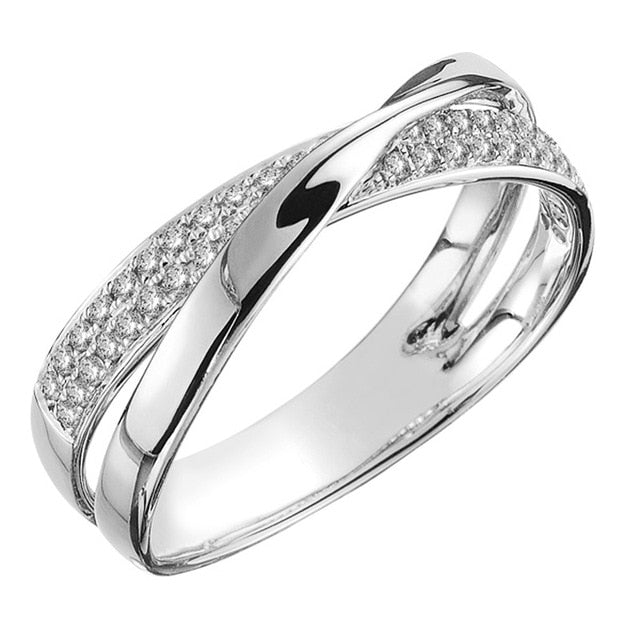 Trendy X Shape Cross Ring