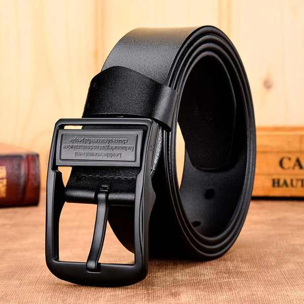 Genuine Leather Luxury Pin Buckle Belt