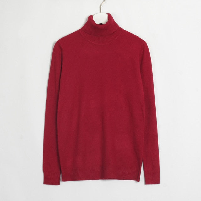 Viscose Turtleneck Sweater