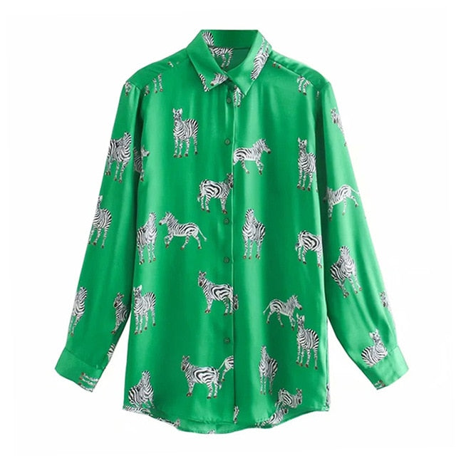 Women's Leopard Print Blouse