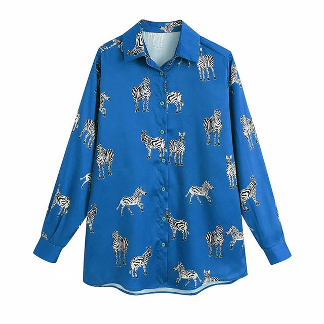 Women's Leopard Print Blouse