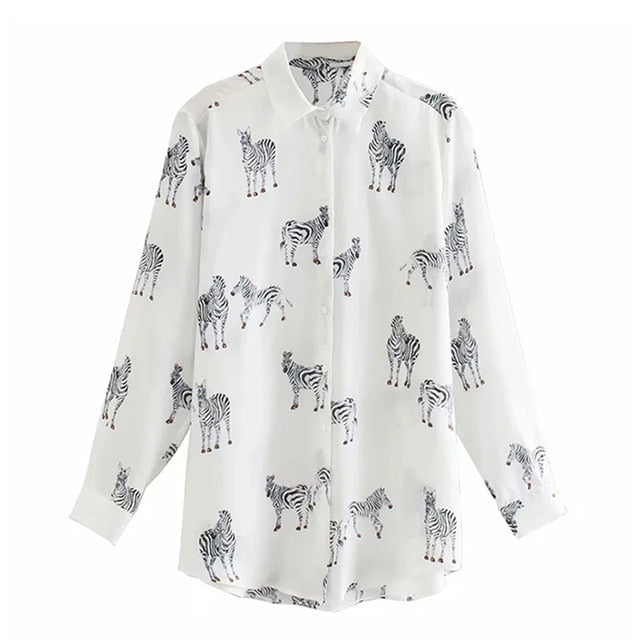 Women's Leopard Print Blouse