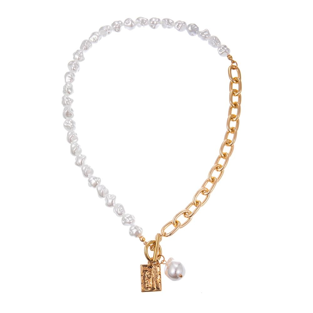 Vintage Gold & Pearl Lock Chain