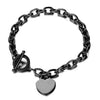 Stainless Steel Heart Charms Bracelet