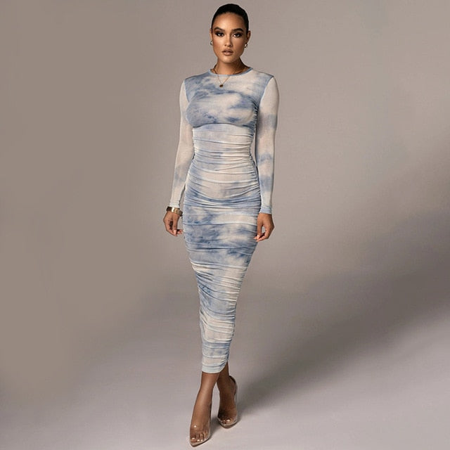 Tie Dye Print Dress