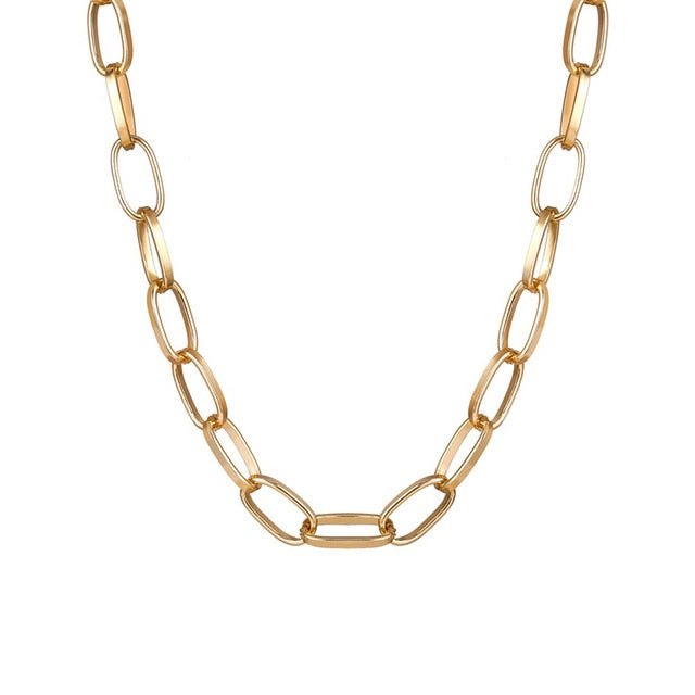 Punk Thick Chain Choker Necklace