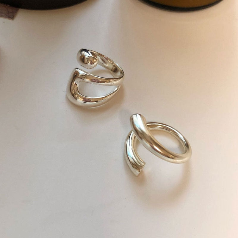Irregular Sterling Silver Ring